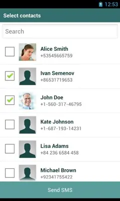 Quick Contacts android App screenshot 2