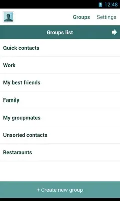 Quick Contacts android App screenshot 4